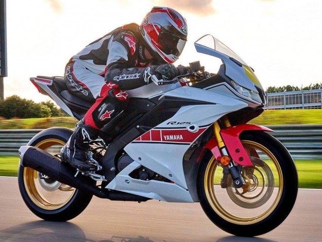 2019-2024 White Red Yellow Yamaha YZF R125 Motorcycle Fairings UK Stores
