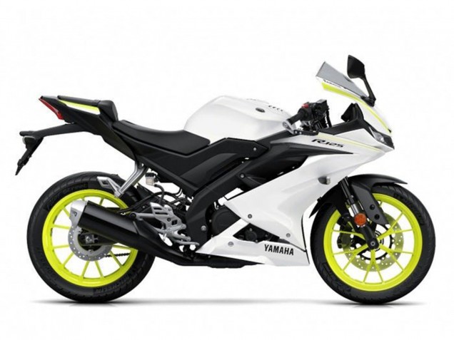 2019-2024 White Yellow Yamaha YZF R125 Motorcycle Fairings UK Stores