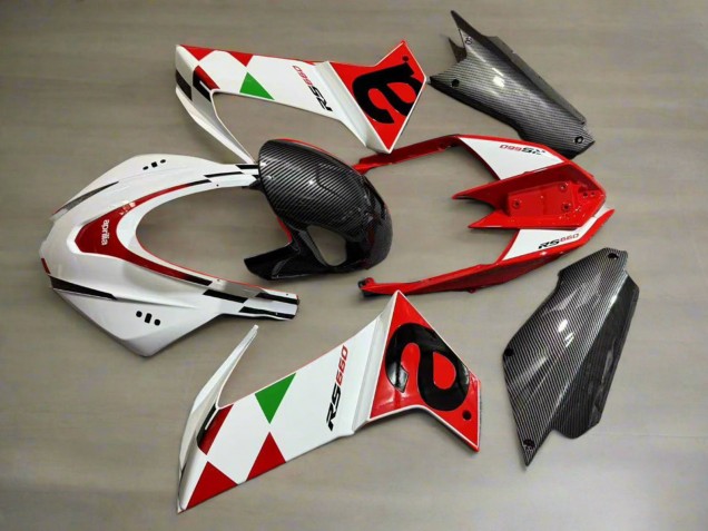 2020-2024 White Red Black Carbon Fiber Green Aprilia RS660 Motorcycle Fairings UK Stores