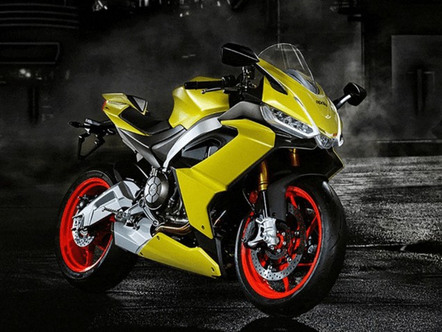 2020-2024 Matte Gold Aprilia RS660 Motorcycle Fairings UK Stores