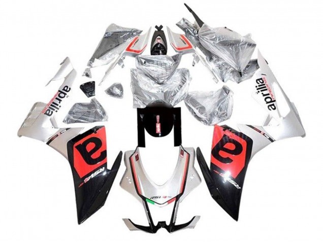 2016-2020 Silver Black Red Aprilia RSV4 1000 Motorcycle Fairings UK Stores