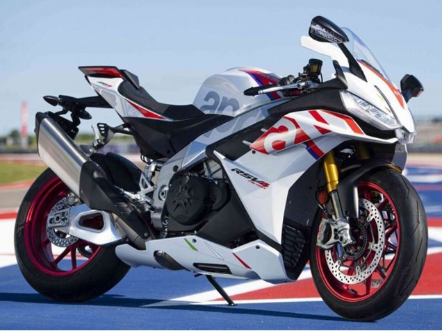 2021-2024 White Red Blue Aprilia RSV4 1100 Motorcycle Fairings UK Stores