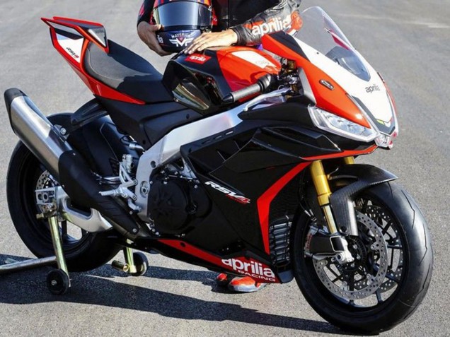 2021-2024 Black Red White Aprilia RSV4 1100 Motorcycle Fairings UK Stores