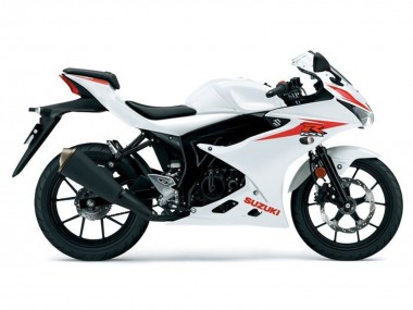 2017-2025 White Red Suzuki GSXR125 Motorcycle Fairings UK Stores