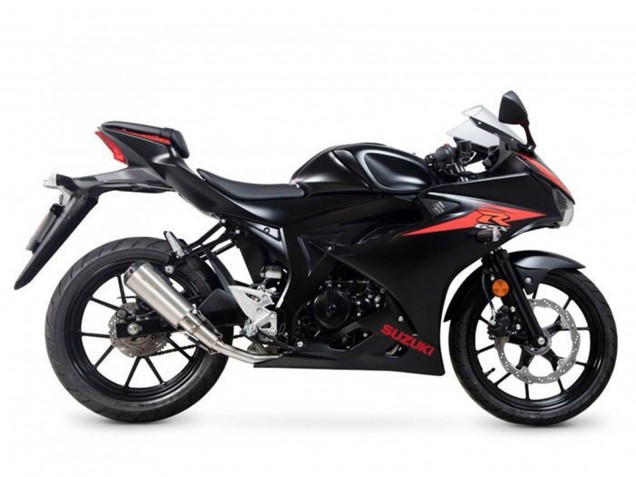 2017-2025 Black Red Stripe Suzuki GSXR125 Motorcycle Fairings UK Stores