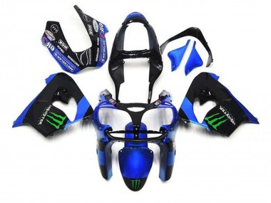 2002-2003 Blue Black Green Monster Kawasaki ZX9R Motorcycle Fairings UK Stores