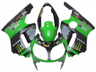 2002-2006 Green Glossy Black Elf Touch4 Monster Kawasaki ZX12R Motorcycle Fairings UK Stores
