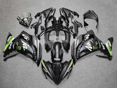 2017-2019 Matte Black Green White Monster Kawasaki Ninja 650 EX650 Motorcycle Fairings UK Stores
