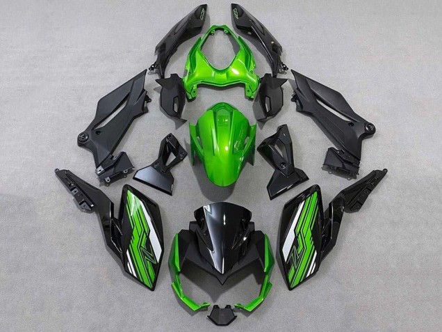 2018-2024 Green White Black Kawasaki Z400 Motorcycle Fairings UK Stores
