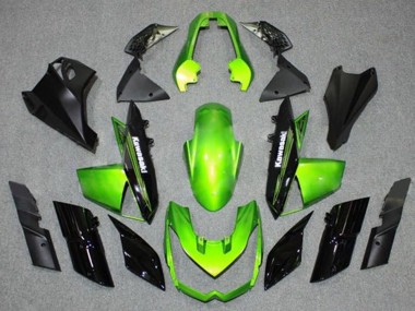 2010-2013 Green Black Kawasaki Z1000 Motorcycle Fairings UK Stores