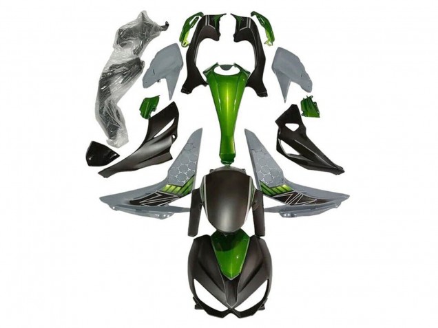 2014-2019 Green Grey Matte Black Kawasaki Z1000 Motorcycle Fairings UK Stores