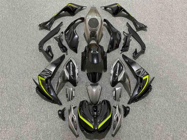 2014-2019 Black Grey Yellow Kawasaki Z1000 Motorcycle Fairings UK Stores