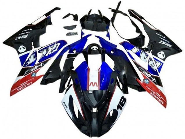 2017-2018 White Blue Red Matte Black BMW S1000RR Motorcycle Fairings UK Stores