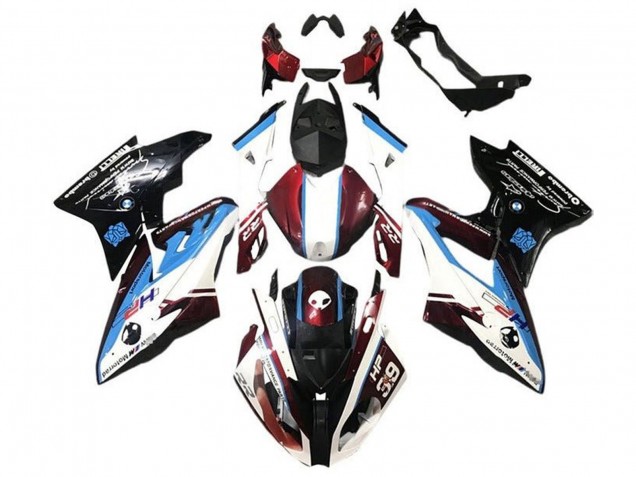 2017-2018 White Blue Red Glossy Black BMW S1000RR Motorcycle Fairing UK Stores