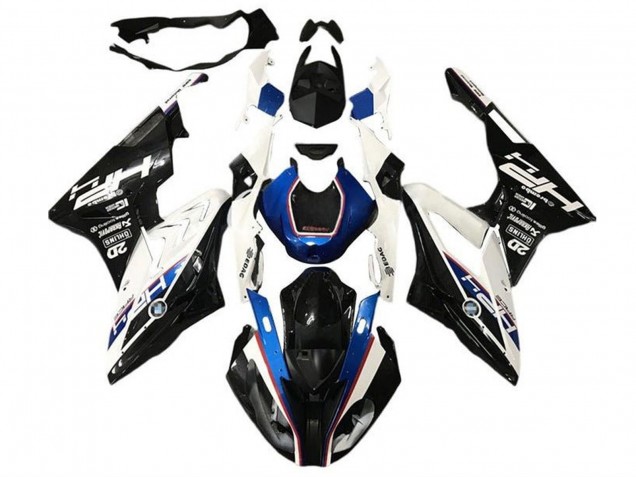 2017-2018 White Blue Glossy Black HP BMW S1000RR Motorcycle Fairings UK Stores