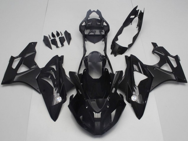 2017-2018 Glossy Black Matte Black BMW S1000RR Motorcycle Fairings UK Stores