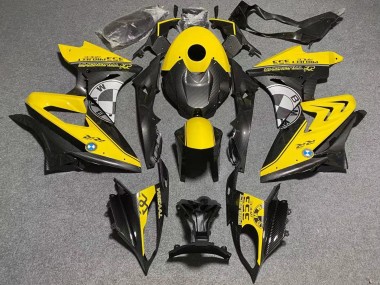 2017-2018 Yellow Faux Carbon Fiber BMW S1000RR Motorcycle Fairings UK Stores