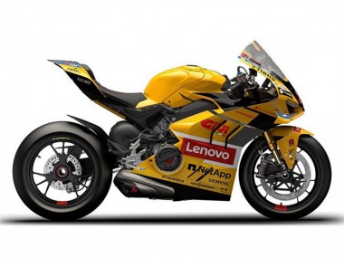 2022-2024 Yellow Red Lenovo Ducati Panigale V4 V4S Motorcycle Fairings UK Stores