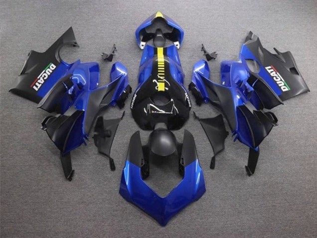 2020-2021 Blue Yellow Matte Black Ducati Panigale V4 V4S Motorcycle Fairings UK Stores