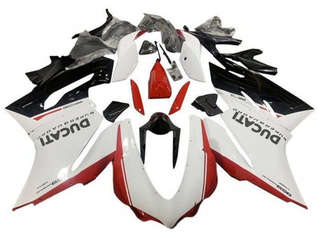 2015-2020 White Red Glossy Black Ducati 959 Motorcycle Fairings UK Stores