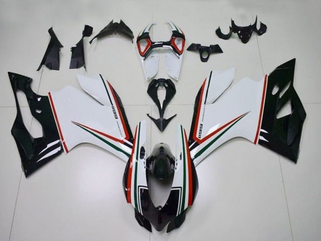 2011-2014 White Red Green Glossy Black Ducati Panigale 1199 Motorcycle Fairings UK Stores
