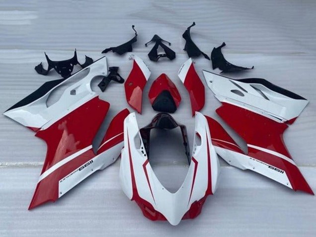 2011-2014 White Red Glossy Black Ducati Panigale 1199 Motorcycle Fairing UK Stores
