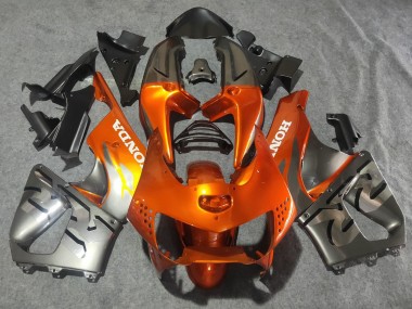 1998-1999 Silver Orange Chrome Honda CBR900RR 919 Motorcycle Fairings UK Stores