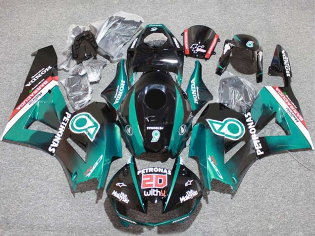 2013-2026 Teal Blue Glossy Black Petronas 20 Honda CBR600RR Motorcycle Fairings UK Stores