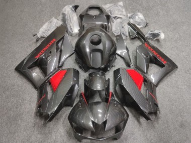 2013-2026 Faux Carbon Fiber Red Honda CBR600RR Motorcycle Fairings UK Stores