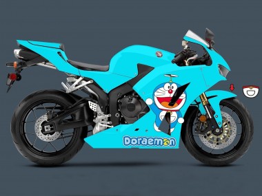 2013-2026 Light Blue Doraemon Honda CBR600RR Motorcycle Fairings UK Stores
