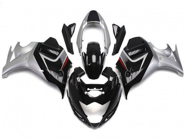 2008-2013 Glossy Black Silver Suzuki GSX650F Motorcycle Fairings UK Stores