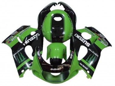 1996-2000 Green Black Monster Suzuki GSXR 600 / GSXR 750 Motorcycle Fairings UK Stores