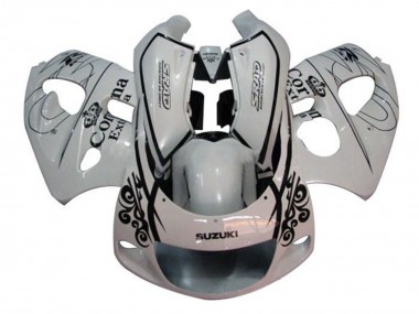1996-2000 White Black Corona Extra Suzuki GSXR 600 / GSXR 750 Motorcycle Fairings UK Stores