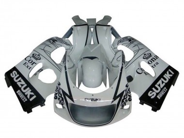 1996-2000 White Black Tribal Corona Suzuki GSXR 600 / GSXR 750 Motorcycle Fairings UK Stores
