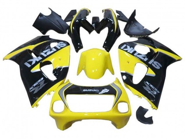 1996-2000 Yellow Black Silver Suzuki GSXR 600 / GSXR 750 Motorcycle Fairings UK Stores