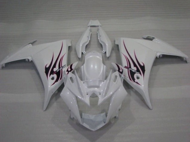 2009-2015 White Flame Yamaha FZ6R Motorcycle Fairings UK Stores