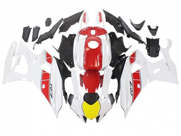 2021-2024 White Yellow Red Stripe Yamaha YZF R7 Motorcycle Fairings UK Stores