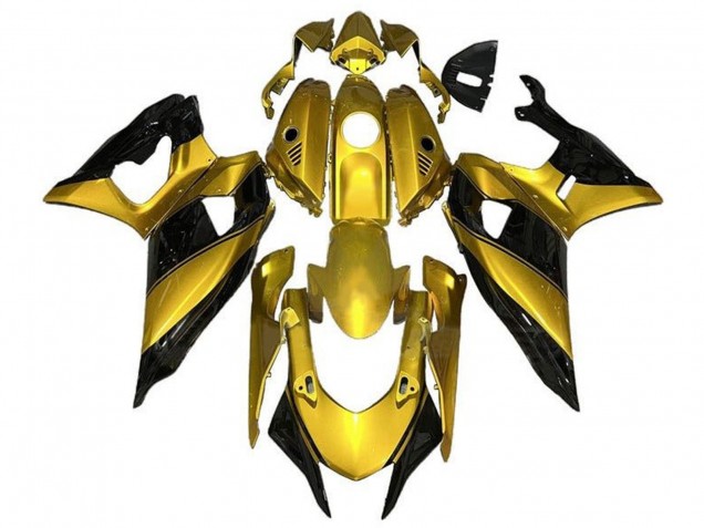 2021-2024 Gold Black Yamaha YZF R7 Motorcycle Fairings UK Stores