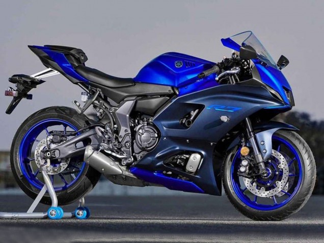 2021-2024 Blue Matte Blue Yamaha YZF R7 Motorcycle Fairings UK Stores