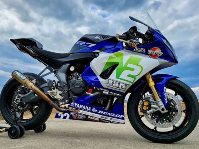 2021-2024 Blue N2 Yamaha YZF R7 Motorcycle Fairings UK Stores