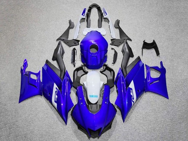 2019-2021 Blue White Matte Black Yamaha YZF R3/R25 Motorcycle Fairings UK Stores