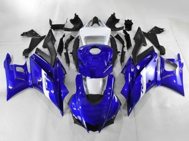2019-2021 White Blue Matte Black Yamaha YZF R3/R25 Motorcycle Fairings UK Stores