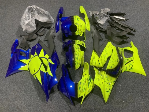 2022-2024 Yellow Blue Yamaha YZF R3/R25 Motorcycle Fairings UK Stores