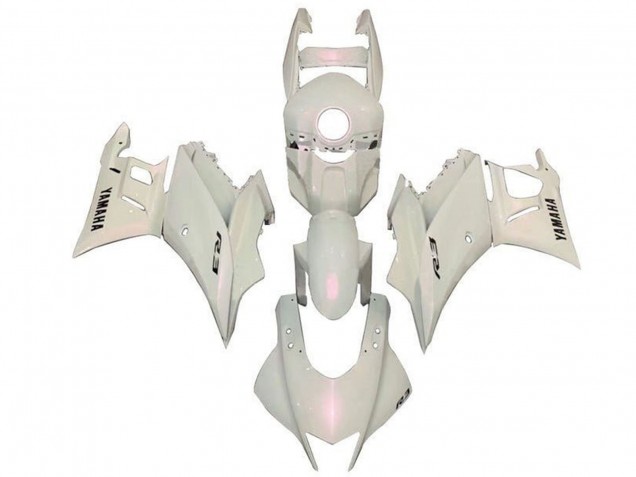 2022-2024 Pearl White Yamaha YZF R3/R25 Motorcycle Fairings UK Stores