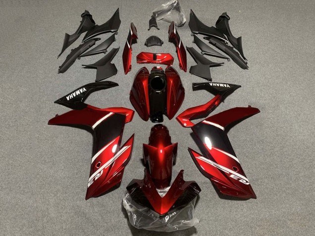 2022-2024 Red White Glossy Black Yamaha YZF R3/R25 Motorcycle Fairings UK Stores