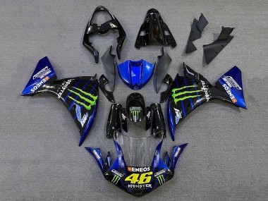2009-2011 Blue Glossy Black Green Monster Energy Yamaha YZF 1000 R1 Motorcycle Fairings UK Stores