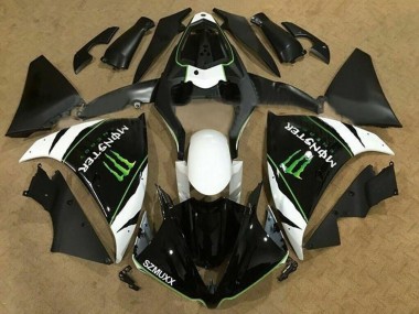 2009-2011 White Black Green Monster Energy Yamaha YZF 1000 R1 Motorcycle Fairings UK Stores