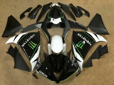 2012-2014 White Black Green Monster Energy SZMUXX Yamaha YZF 1000 R1 Motorcycle Fairings UK Stores
