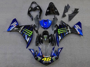 2012-2014 Glossy Black Blue Green Monster Energy ENEOS Yamalube Yamaha YZF 1000 R1 Motorcycle Fairings UK Stores