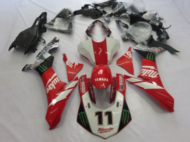 2015-2019 White Red Black Green Monster Milwaukee 11 Yamaha YZF 1000 R1 Motorcycle Fairings UK Stores
